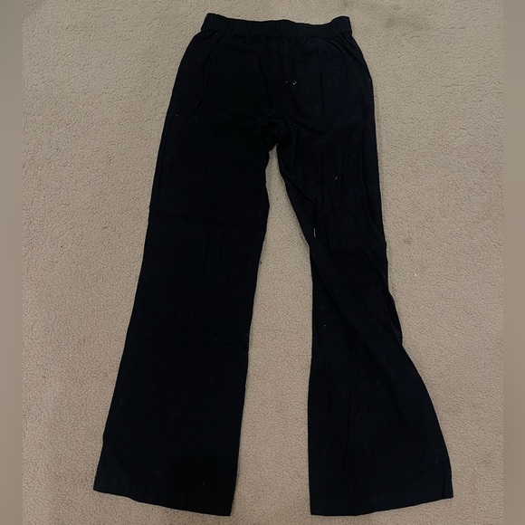 Roxy Black Flare Linen Pant - Picture 4 of 5